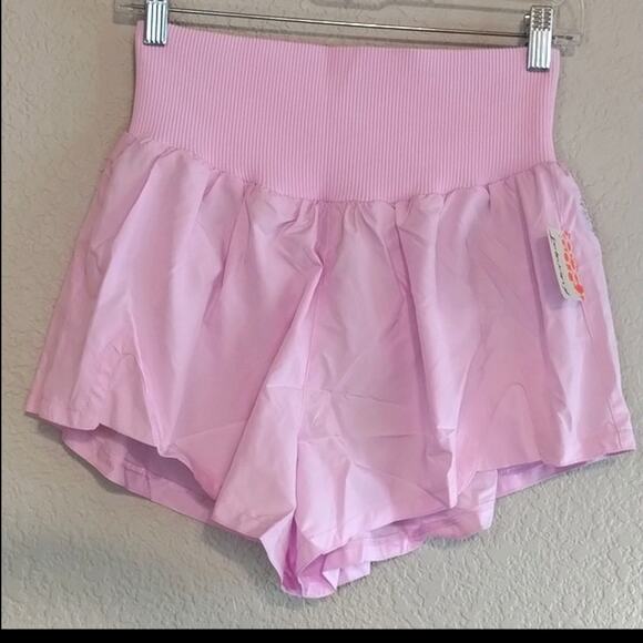 Free People Movement NWT Carpe Diem Powder Pink/ Rose Athletic Shortie Shorts M - Picture 4 of 13